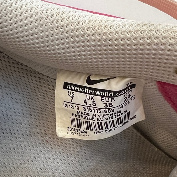 Nike Air Force 1 Women’s Size 7 Pink Force Sail 315115-608 - RARE - Picture 4 of 14